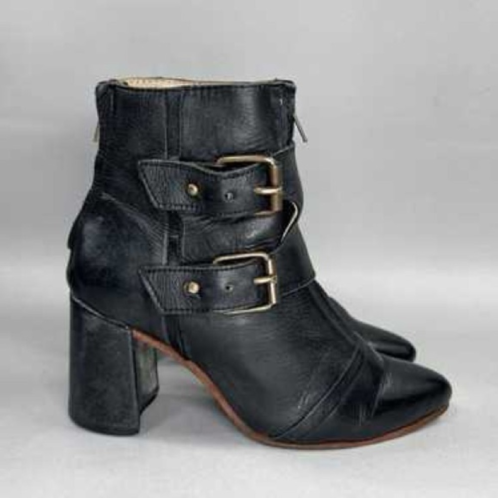 Freebird Black Joey Heeled Ankle Boots [RARE]